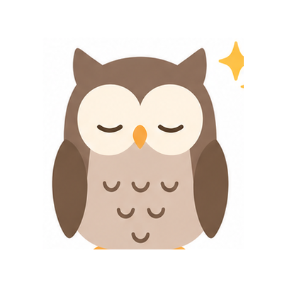 フクロウ（キラキラ）